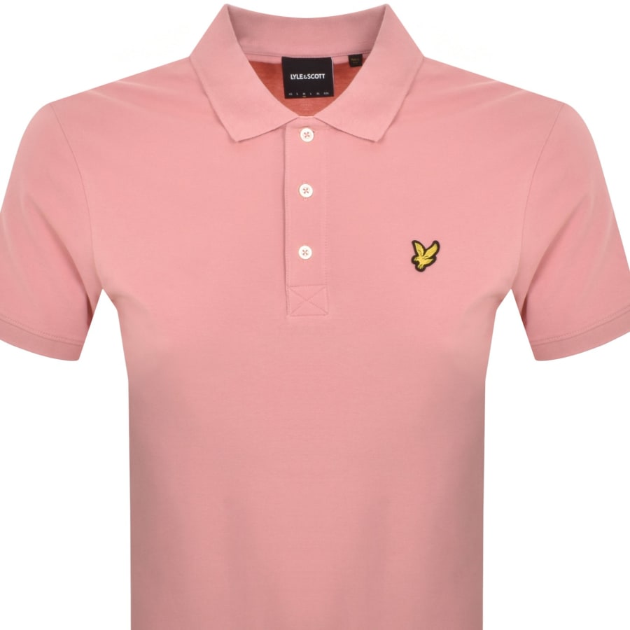 Lyle And Scott Short Sleeved Polo T Shirt Pink Mainline Menswear Ireland